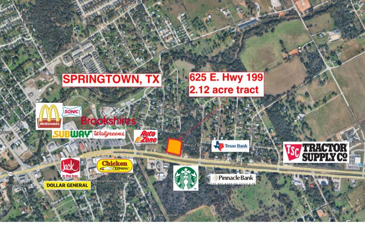 Pictures of Land, Mixed Use, Retail property located at 625 E Hwy 199, Springtown, TX 76082 for sales - image #1