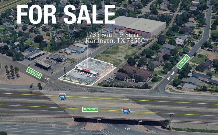 Pictures of Retail property located at 1735 S F St, Harlingen, TX 78550 for sales - image #1