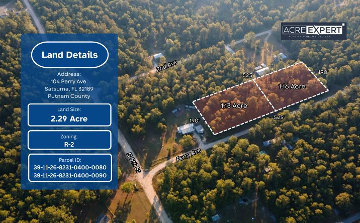 Pictures of Land property located at 104 Perry Ave, Satsuma, FL 32189 for sales - image #1