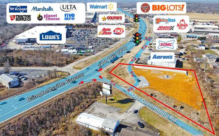 Pictures of Land property located at 110 Campbellsville Bypass, Campbellsville, KY 42718 for sales - image #1