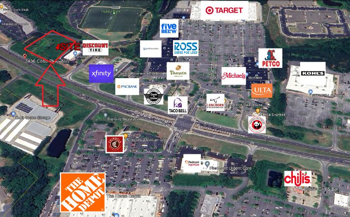 Pictures of Land, Retail property located at 3436 Cobb Pkwy N, Acworth, GA 30101 for sales - image #1