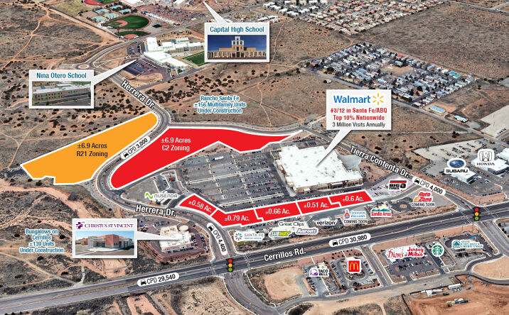 Pictures of Land property located at Cerrillos Rd and Herrera Drive, Santa Fe, NM, Santa Fe, NM 87507 for sales - image #1