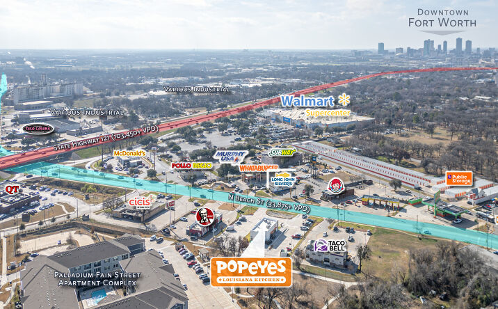 Pictures of Retail property located at 1050 N Beach St, Fort Worth, TX 76111 for sales - image #1