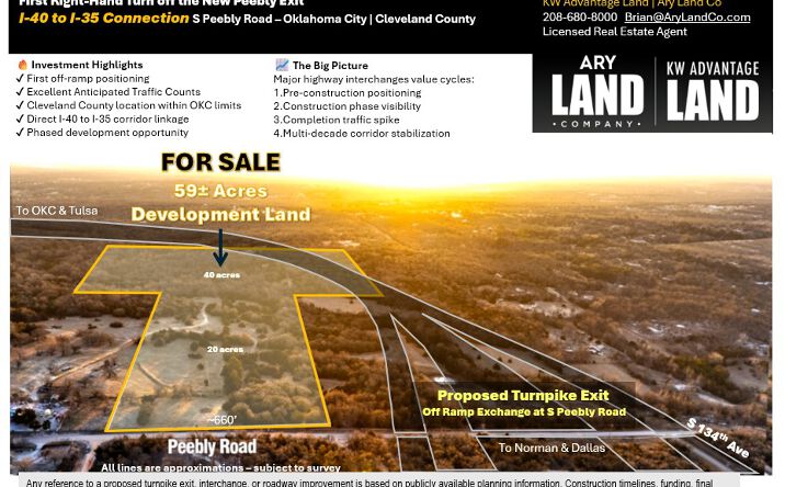 Pictures of Land property located at 59 S Peebly Road, Oklahoma City, Oklahoma City, OK 74857 for sales - image #1