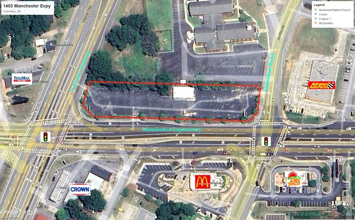 Pictures of Land property located at 1403 Manchester Expy, Columbus, GA 31904 for sales - image #1