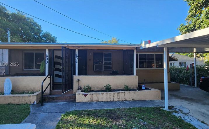 Pictures of Multifamily property located at 1490/1492 NW 38th St, Miami, FL 33142 for sales - image #1