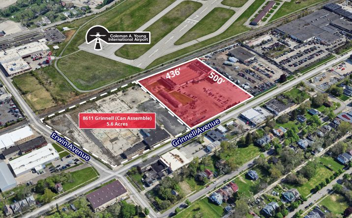 Pictures of Industrial property located at 8701 Grinnell Ave, Detroit, MI 48213 for sales - image #1