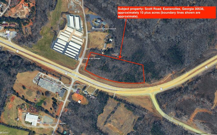 Pictures of Retail, Industrial, Hospitality, Mixed Use property located at Scott Rd and Highway 17, Eastanollee, GA 30538 for sales - image #1