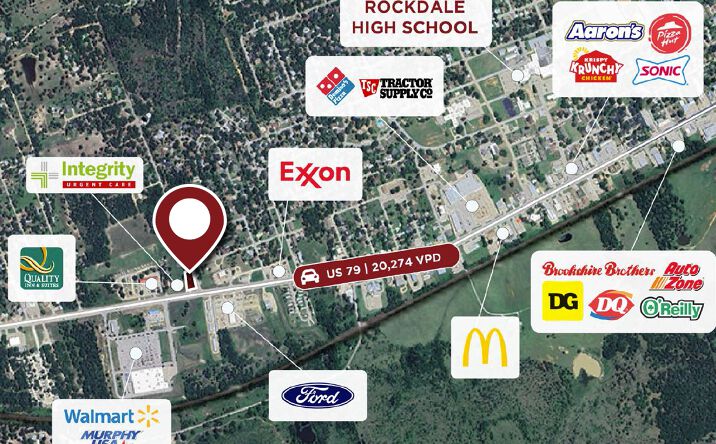 Pictures of Land, Retail property located at 616 US-79, Rockdale, TX 76567 for sales - image #1