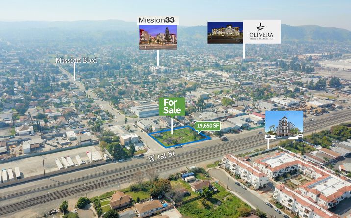 Pictures of Land property located at 115 S Myrtle Ave, Pomona, CA 91766 for sales - image #1