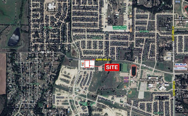 Pictures of Land property located at SEC FM 1387 & Onward Rd, Midlothian, TX 76065 for sales - image #1