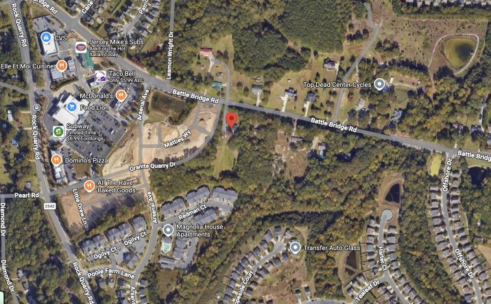 Pictures of Land property located at 6516 Battle Bridge Rd, Raleigh, NC 27610 for sales - image #1
