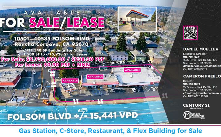 Pictures of Retail property located at 10501 - 10535 Folsom Blvd, Rancho Cordova, CA 95670 for sales - image #1