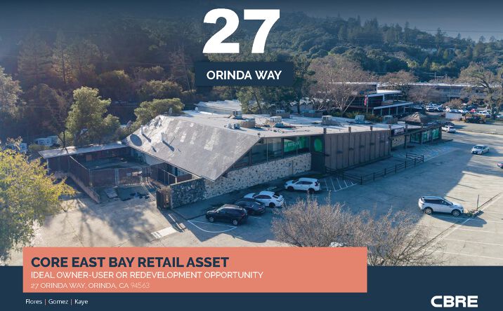 Pictures of Retail property located at 27 Orinda Way, Orinda, CA 94563 for sales - image #1