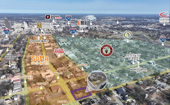Pictures of Land property located at Main St & E 22nd St, little Rock, AR, Little Rock, AR 72206 for sales - image #1