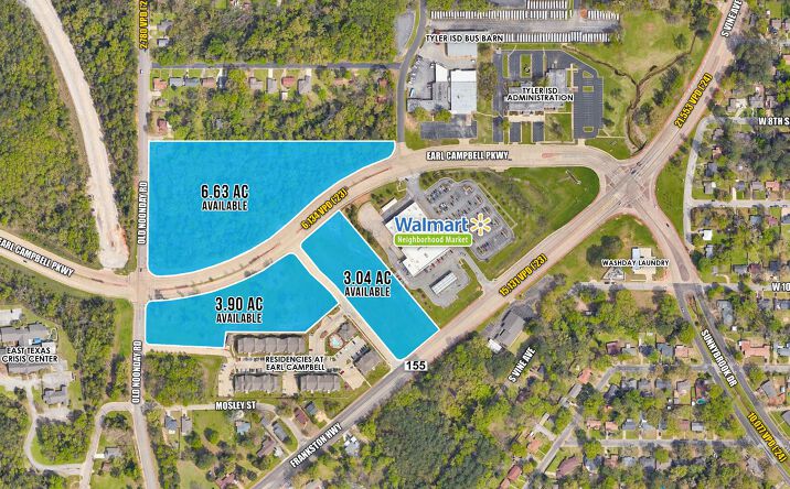 Pictures of Office, Land property located at NEQ & SEQ of Earl Campbell Pkwy & Old Noonday Rd, Tyler, TX 75701 for sales - image #1