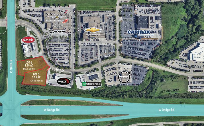 Pictures of Land property located at 180TH & W DODGE (NEC), Omaha, NE 68118 for sales - image #1