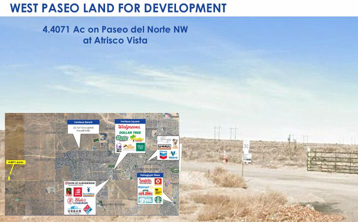 Pictures of Land property located at Paseo Del Norte Blvd NW, Rio Rancho, NM 87114 for sales - image #1