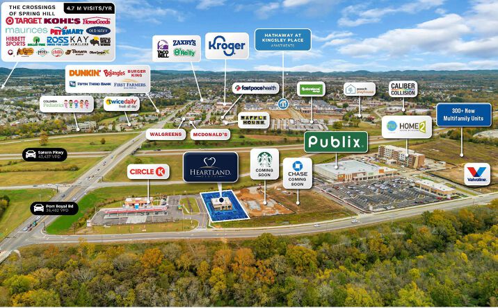 Pictures of Retail property located at 1005 Jim Warren Pkwy, Spring Hill, TN 37174 for sales - image #1