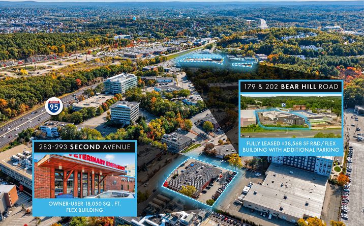 Pictures of Industrial, Land, Office, Retail property located at 179 Bear Hill Rd, Waltham, MA 02451, 202 Bear Hill Rd, Waltham, MA 02451, 283 2nd Ave, Waltham, MA 02451 for sales - image #1