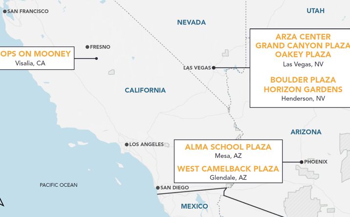 Pictures of Retail property located at 1421 S Boulder Hwy, Henderson, NV 89015, 4440 E Washington Ave, Las Vegas, NV 89110, 5651 S Grand Canyon Dr, Las Vegas, NV 89148, 753 S Alma School Rd, Mesa, AZ 85210, 1651 W Horizon Ridge Pkwy, Henderson, NV 89012, 1725 S Rainbow Blvd, Las Vegas, NV 89146, 5630 W Camelback Rd, Glendale, AZ 85301, 2950 S Mooney Blvd, Visalia, CA 93277 for sales - image #1