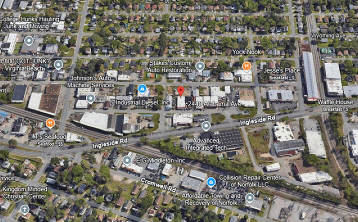 Pictures of Industrial property located at 2440 Alabama Ave, Norfolk, VA 23513 for sales - image #1