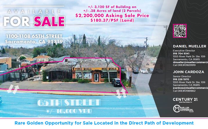 Pictures of Retail property located at 1100 65th St, Sacramento, CA 95819 for sales - image #1