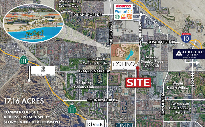 Pictures of Land property located at Monterey Ave & Frank Sinatra, Rancho Mirage, CA 92270 for sales - image #1