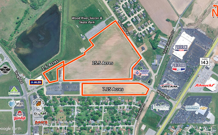 Pictures of Land property located at Wesley and Rock Hill Rd, Wood River, IL 62095 for sales - image #1