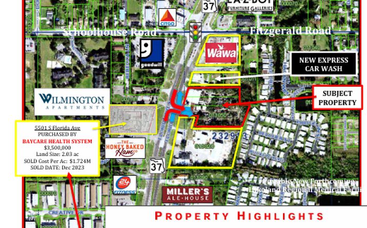 Pictures of Retail, Office, Land property located at 5510 S Florida Ave, Lakeland, FL 33813 for sales - image #1