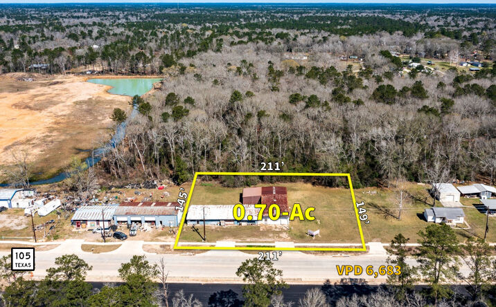 Pictures of Industrial, Office, Retail property located at 19599 TX-105, Cleveland, TX 77328 for sales - image #1