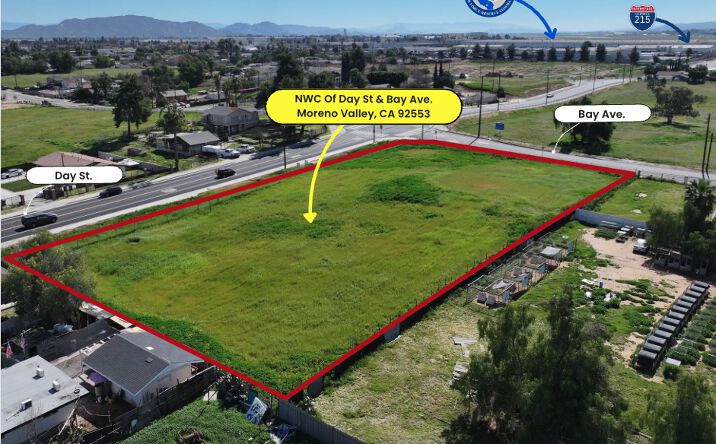 Pictures of Land property located at NWC of Day St. & Bay Ave., Moreno Valley, CA 92553 for sales - image #1