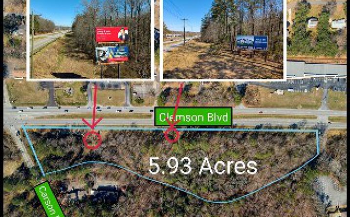 Pictures of Land property located at 5.93 acres Clemson Boulevard, Seneca, SC 29678 for sales - image #1