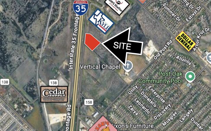 Pictures of Land, Office, Retail property located at 23091 I 35 N Frontage Rd, Kyle, TX 78640 for sales - image #1