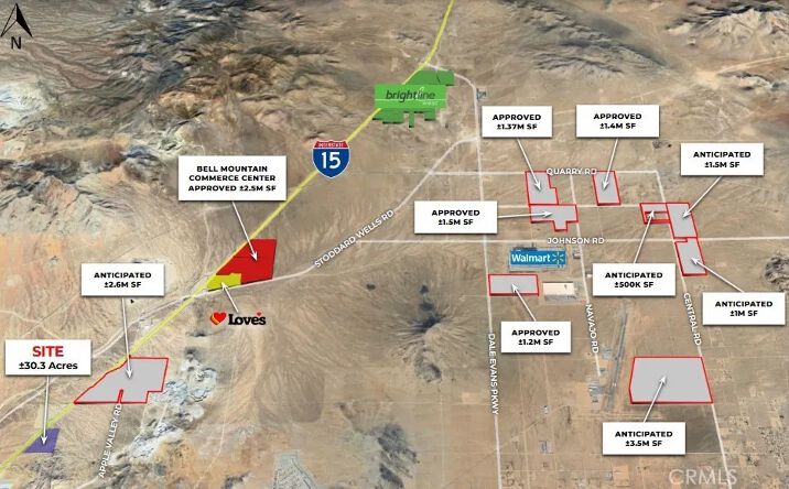 Pictures of Land property located at Outer Hwy 15, Apple Valley, CA 92307 for sales - image #1