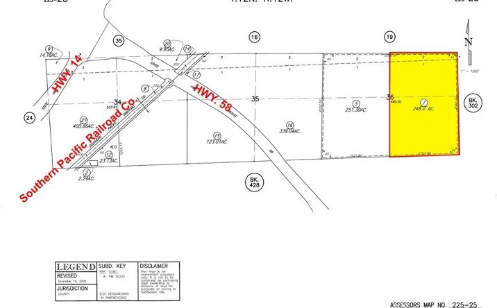 Pictures of Land property located at 248 Rosewood Blvd. & 58, Mojave, CA 93501 for sales - image #1