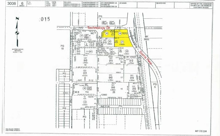 Pictures of Land property located at Sw Corner Of Sierra Hwy / P8 (technology Dr.), Palmdale, CA 93550 for sales - image #1