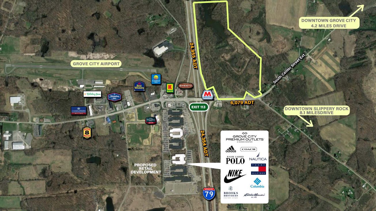 Route 258 and I79, Grove City, PA 16127