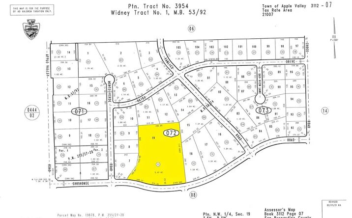 Pictures of Land property located at 19446 Shoshonee, Apple Valley, CA 92307 for sales - image #1