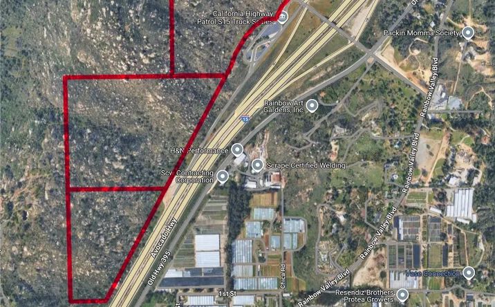 Pictures of Land property located at Old Highway 395, Fallbrook, CA 92028 for sales - image #1