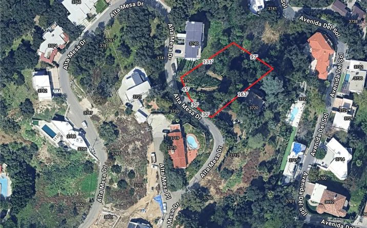 Pictures of Land property located at Alta Mesa, Studio City, CA 91604 for sales - image #1