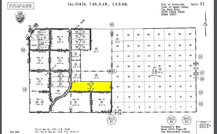 Pictures of Land property located at Apple Valley Parcel #0472-051-16, Apple Valley, CA 92307 for sales - image #1
