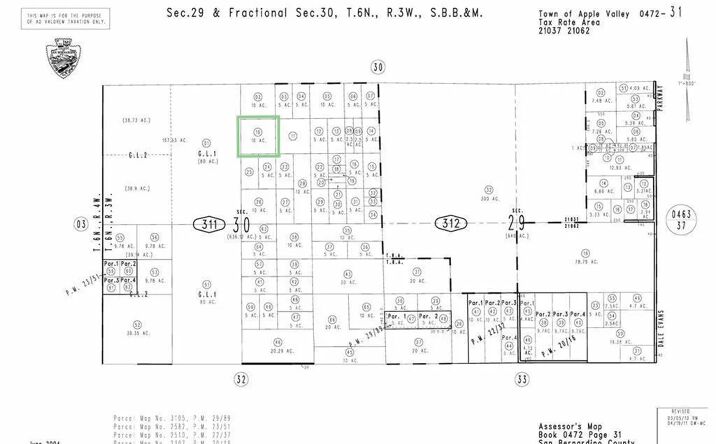Pictures of Land property located at 1 Los Padres, Apple Valley, CA 92307 for sales - image #1