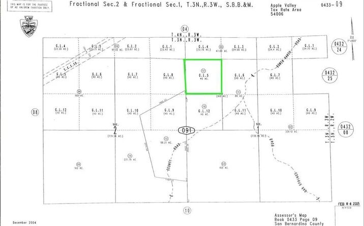 Pictures of Land property located at Bowen Ranch, Apple Valley, CA 92308 for sales - image #1