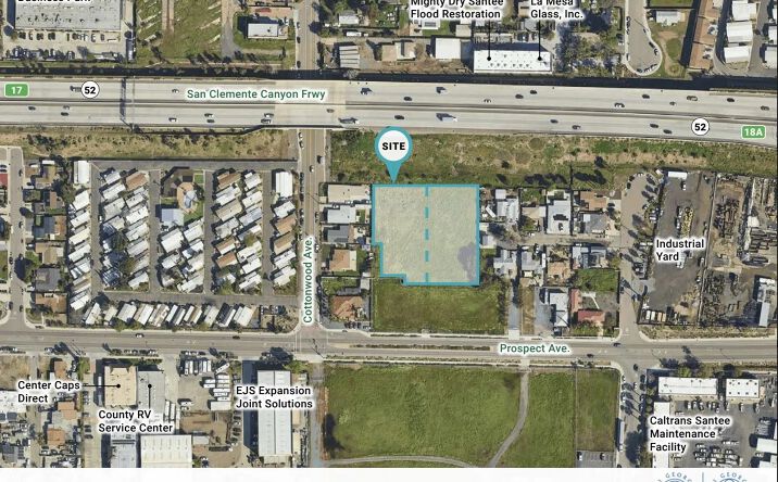 Pictures of Land, Industrial, Special Purpose property located at 0000 Prospect Ave, Santee, CA 92071 for sales - image #1