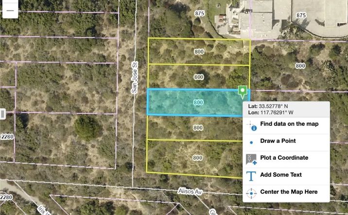 Pictures of Land property located at 800 San Jose, Laguna Beach, CA 92651 for sales - image #1