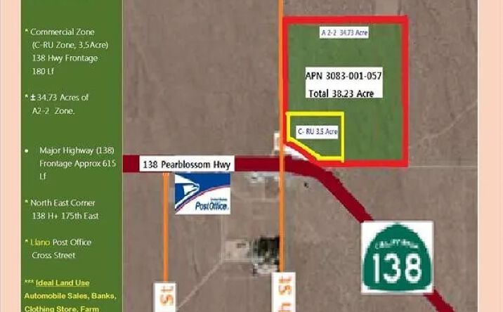 Pictures of Land property located at Pearblossom Hwy, Llano, CA 93591 for sales - image #1
