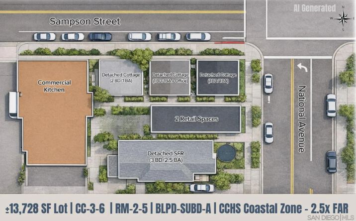 Pictures of Multifamily property located at 2186-90 National Ave, San Diego, CA 92113 for sales - image #1