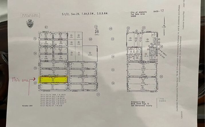 Pictures of Land property located at Aster, Adelanto, CA 92301 for sales - image #1