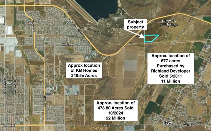 Pictures of Land property located at Pozos/rozos, Perris, CA 92567 for sales - image #1